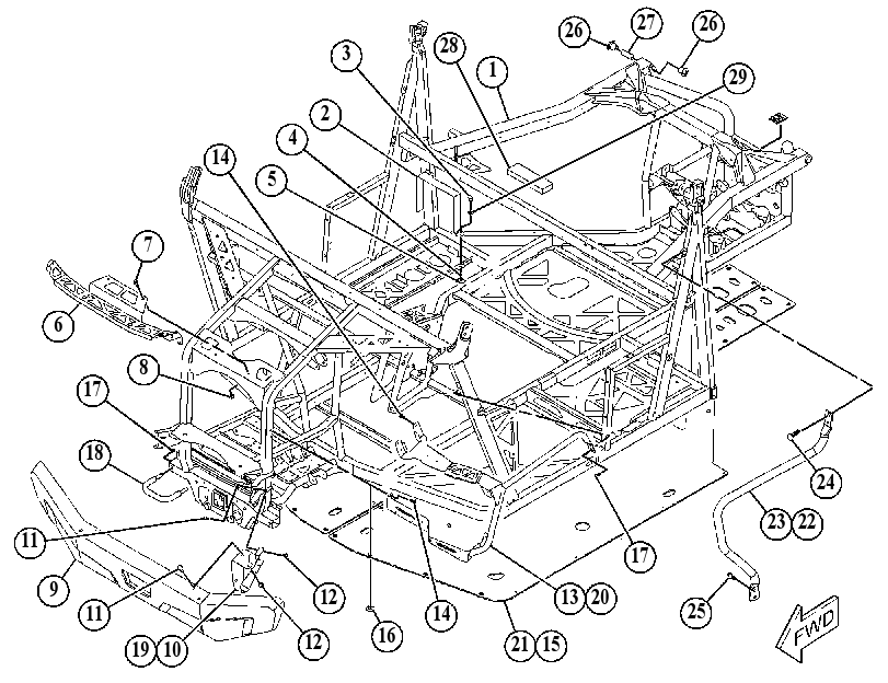 FRAME GP-CHASSIS 5602731 CAT