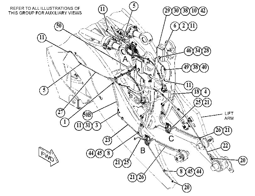 Трубопроводы автоматической смазки 5207410 CAT