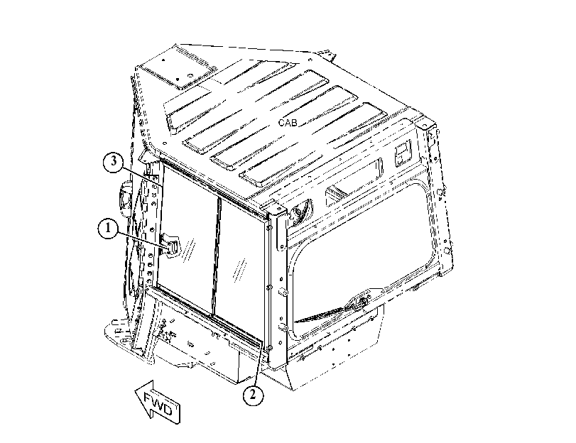 Окно кабины 4700010 CAT