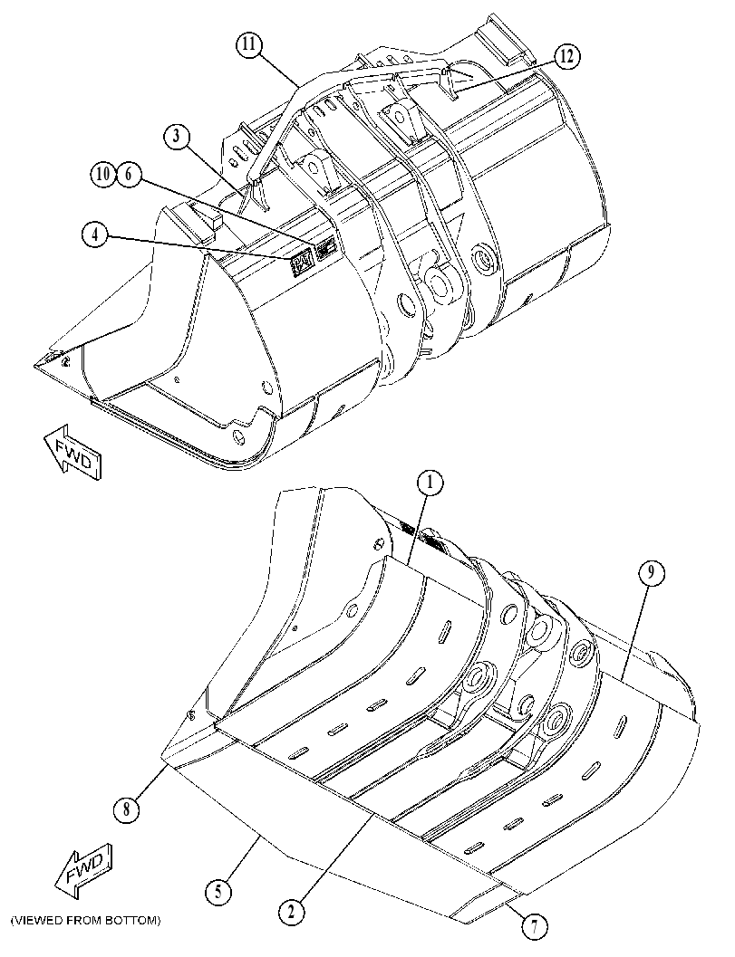 Ковш в сборе 4671829 CAT