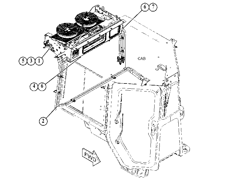 HEATER & AIR CONDITIONER GP 5333120 CAT