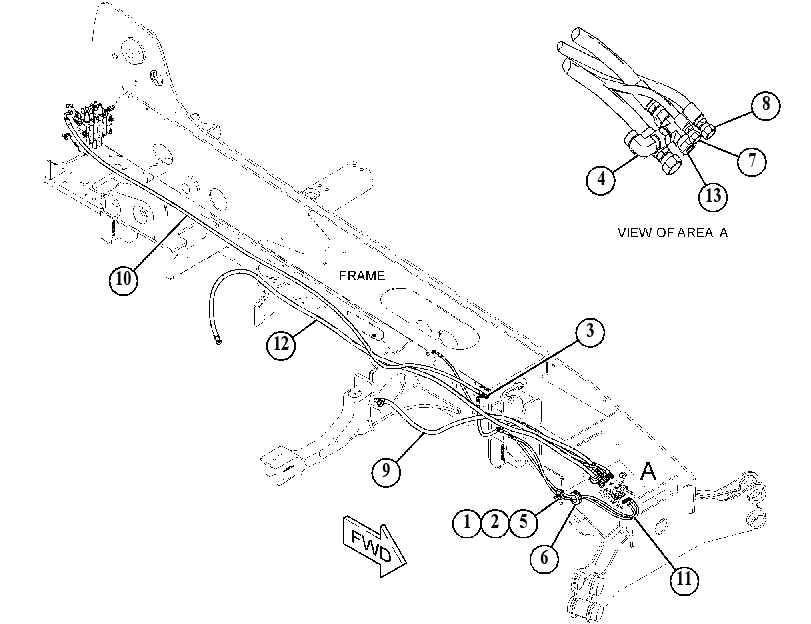 LINES GP-FRAME LEVELING 4834037 CAT