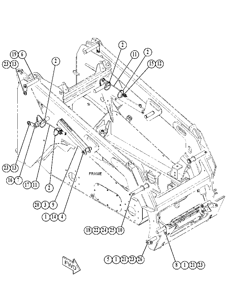 CYLINDER & MTG GP-LIFT ARM 4358800 CAT