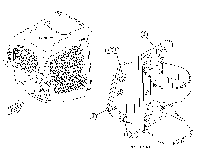 MOUNTING GP-FIRE EXTINGUISHER 5637518 CAT