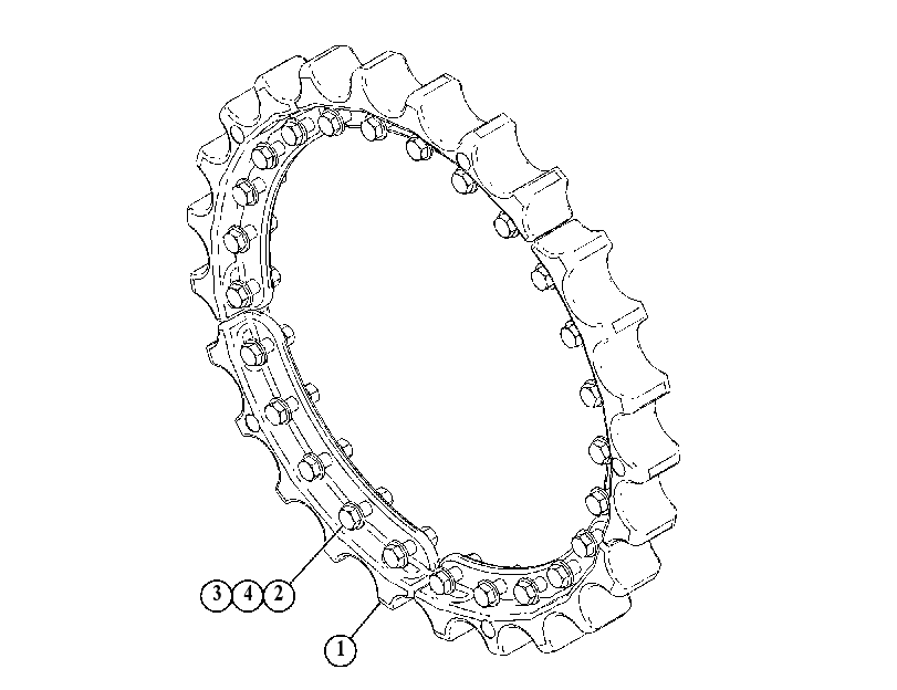 SEGMENT GP-SPROCKET 4986448 CAT