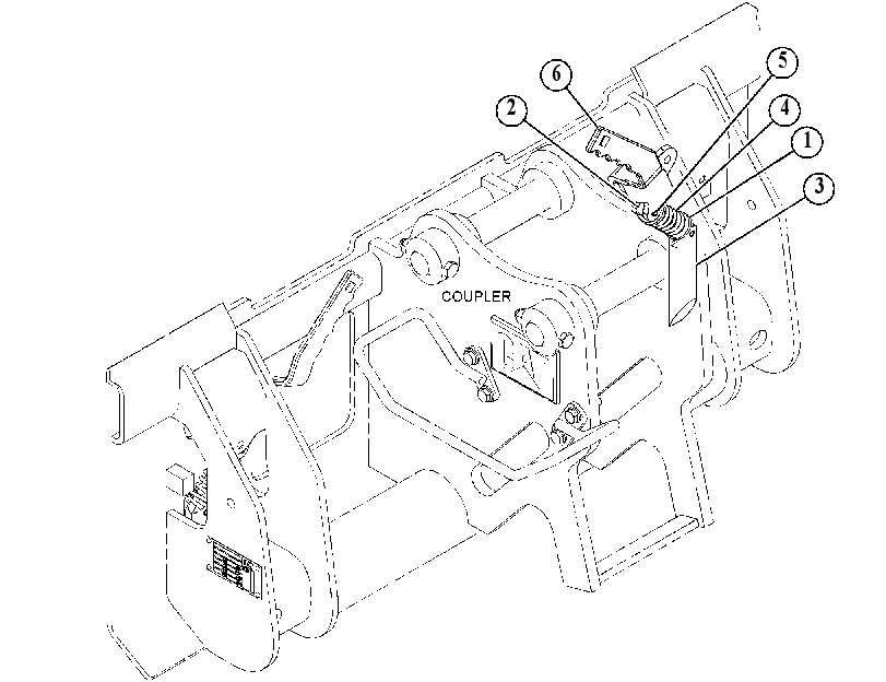 HANDLE & PIN GP-COUPLER 5416574 CAT