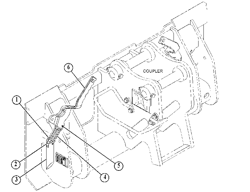 HANDLE & PIN GP-COUPLER 5416571 CAT