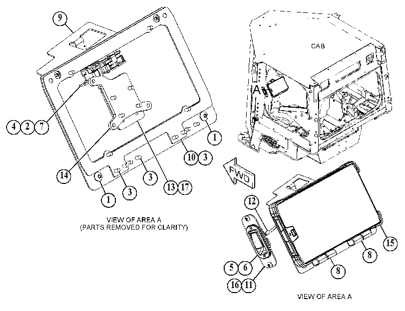 MOUNTING GP-MONITOR 4355799 CAT
