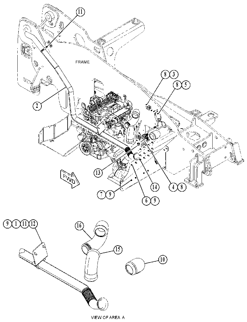 MOUNTING GP-EXHAUST 4950036 CAT