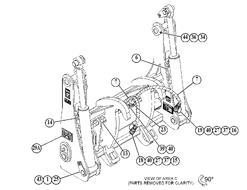 FORK GP-LOG 5219397 CAT