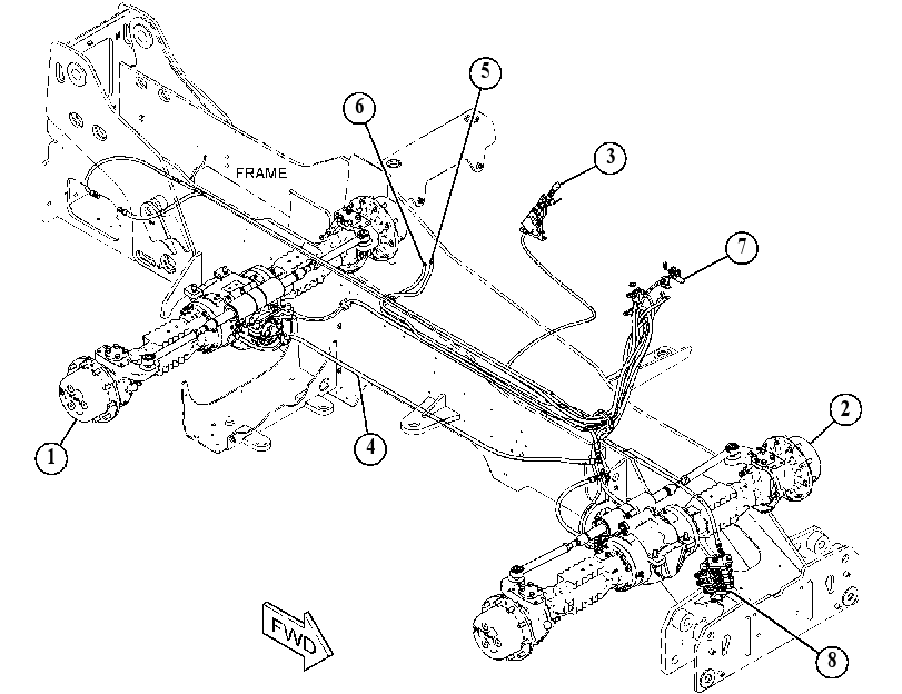 AXLE AR 4360411 CAT