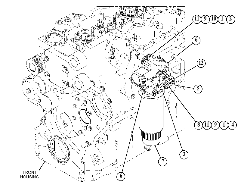 Насос топливоподкачивающий с фильтром 5201864 CAT