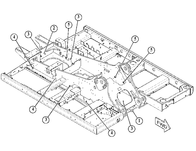 Рама верхняя 5439834 CAT