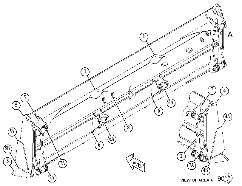 BLADE AS-STRAIGHT 4727512 CAT