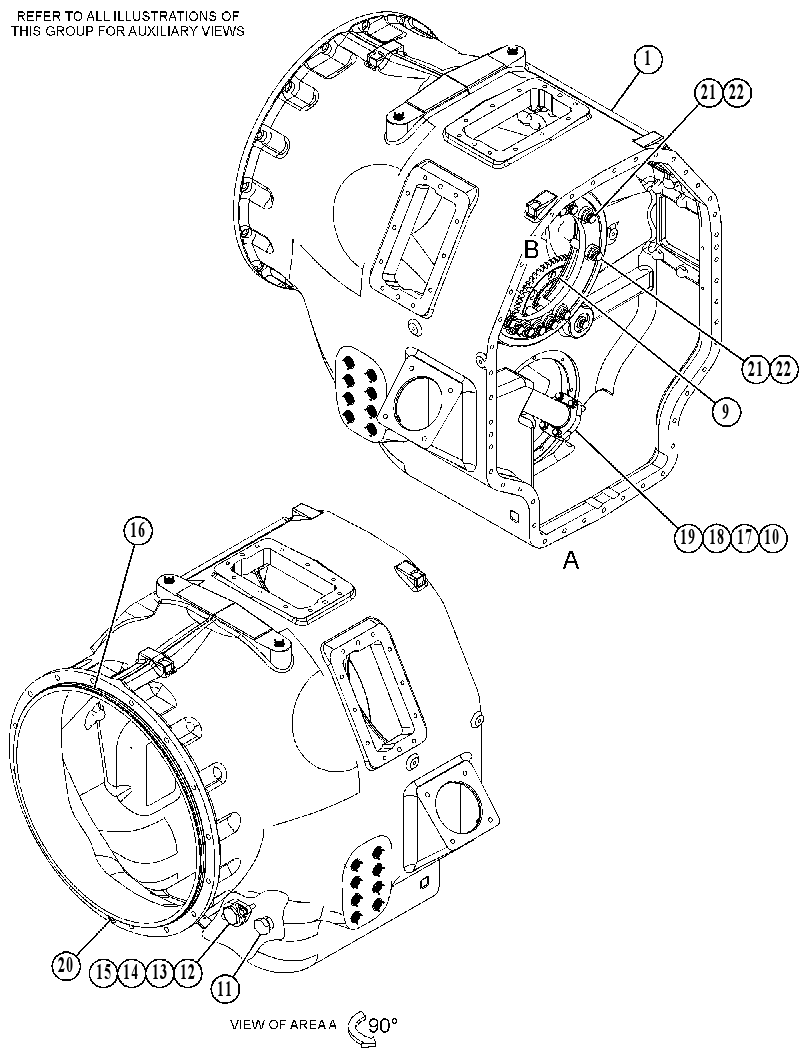 HOUSING GP-TORQUE CONVERTER 5080890 CAT