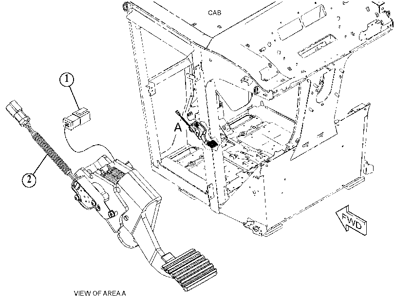 PEDAL AS 4901099 CAT