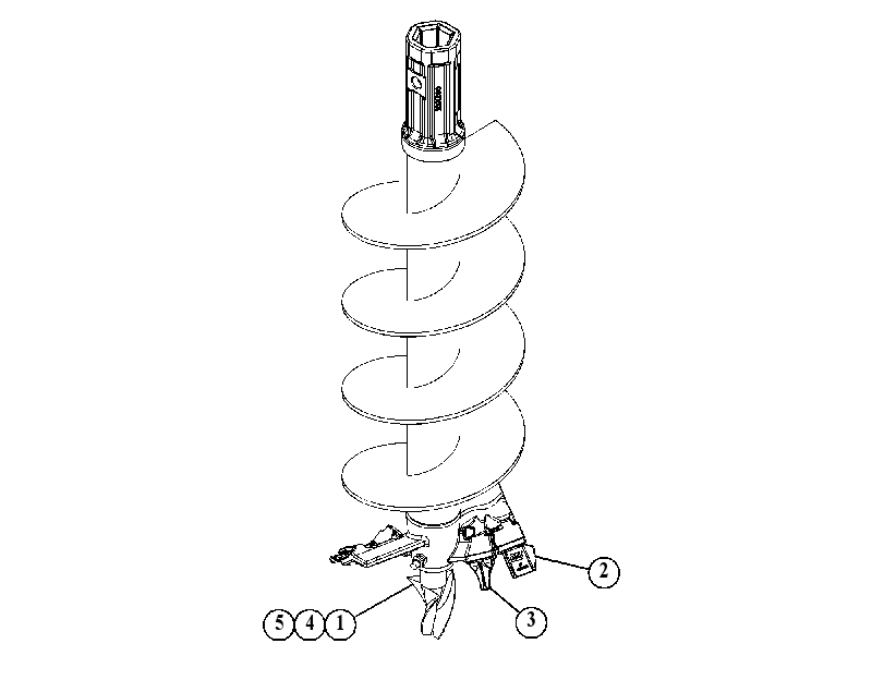 BIT GP-AUGER 3720262 CAT