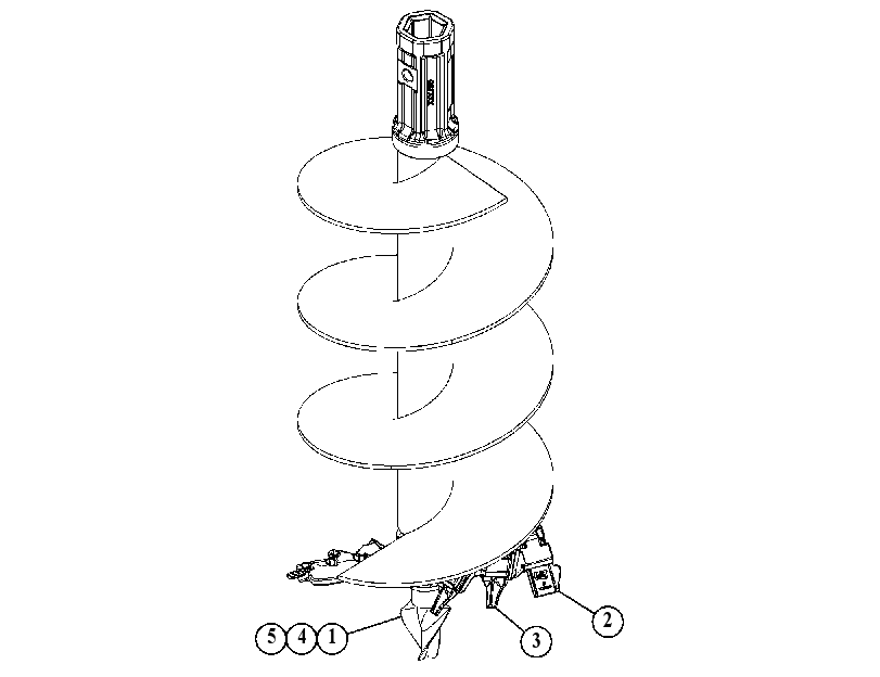 BIT GP-AUGER 3720263 CAT