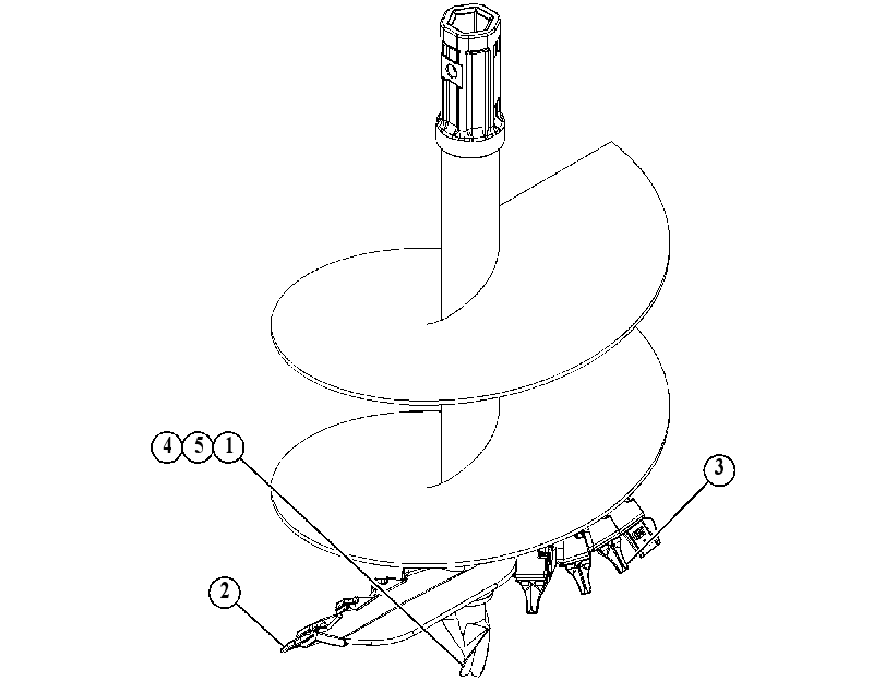 BIT GP-AUGER 3720265 CAT