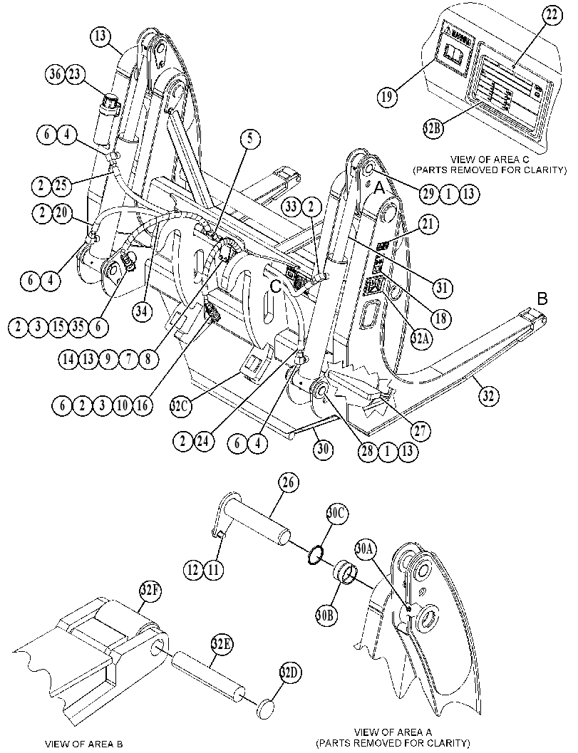 FORK GP-LOG 5219401 CAT