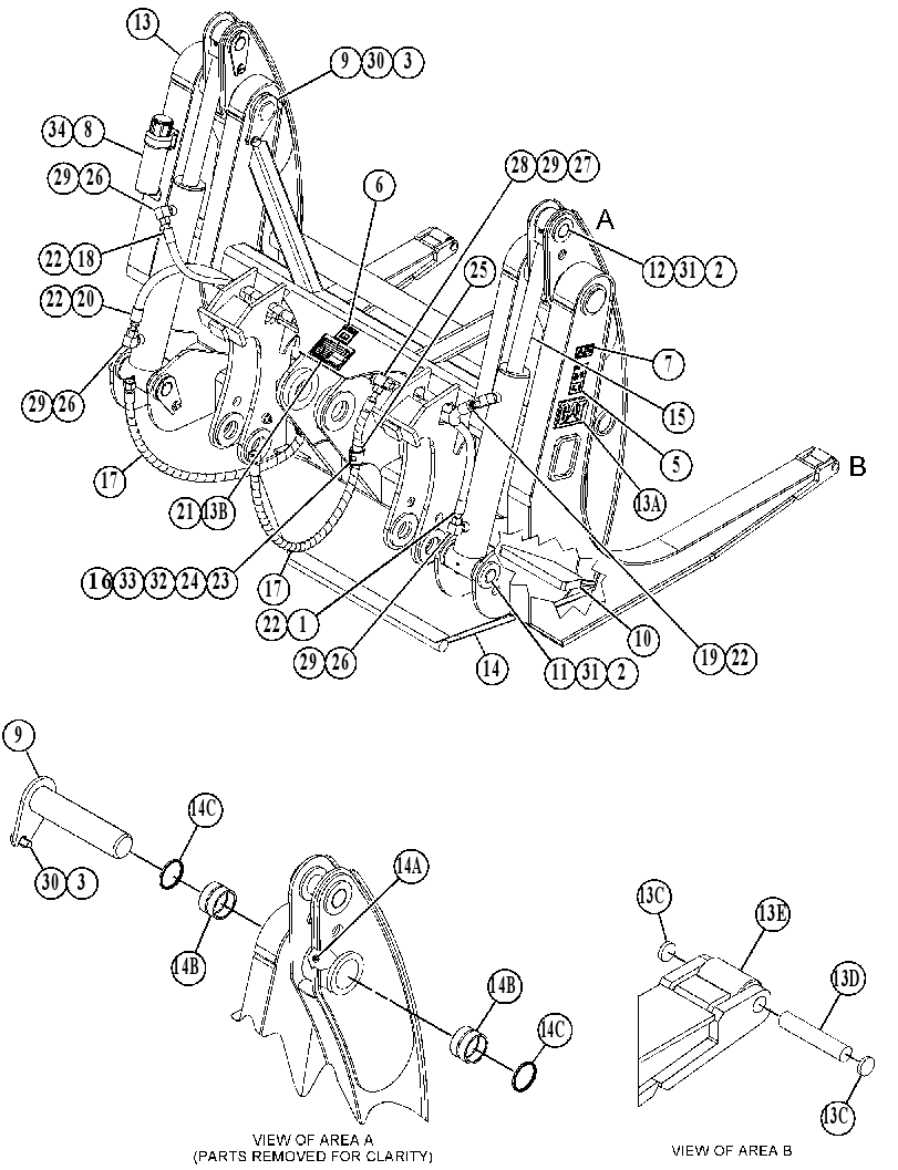 FORK GP-LOG 5219402 CAT