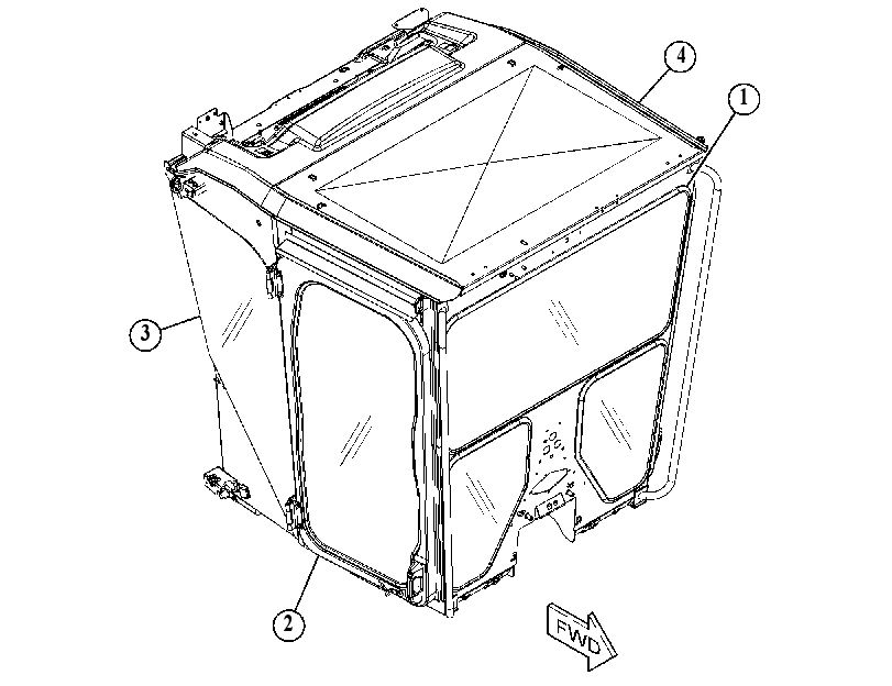 Кабина 4715480 CAT
