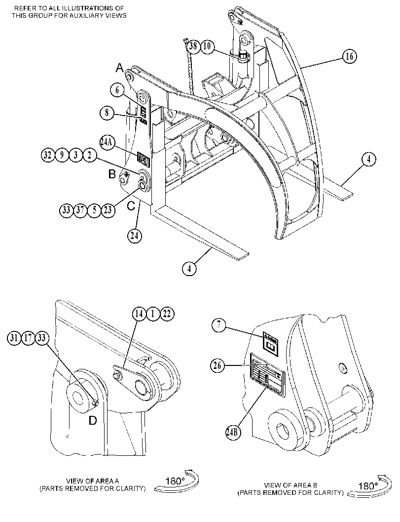 FORK GP-LOG 5219399 CAT