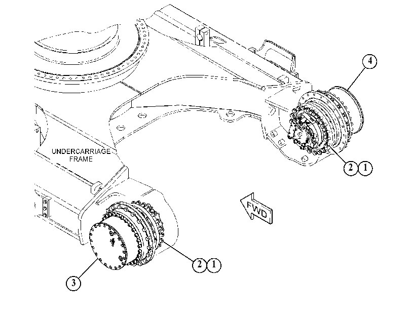 FINAL DRIVE & MOUNTING GP 5390894 CAT