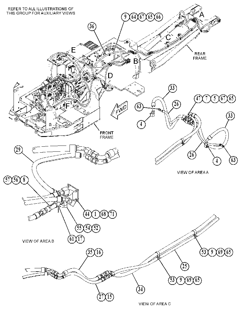 LINES GP-BRAKE OIL COOLER 5435424 CAT