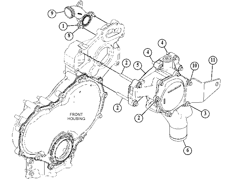 PUMP & MTG GP-WATER 4848223 CAT