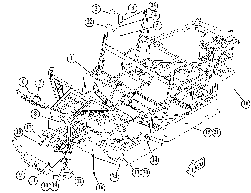 FRAME GP-CHASSIS 5721516 CAT