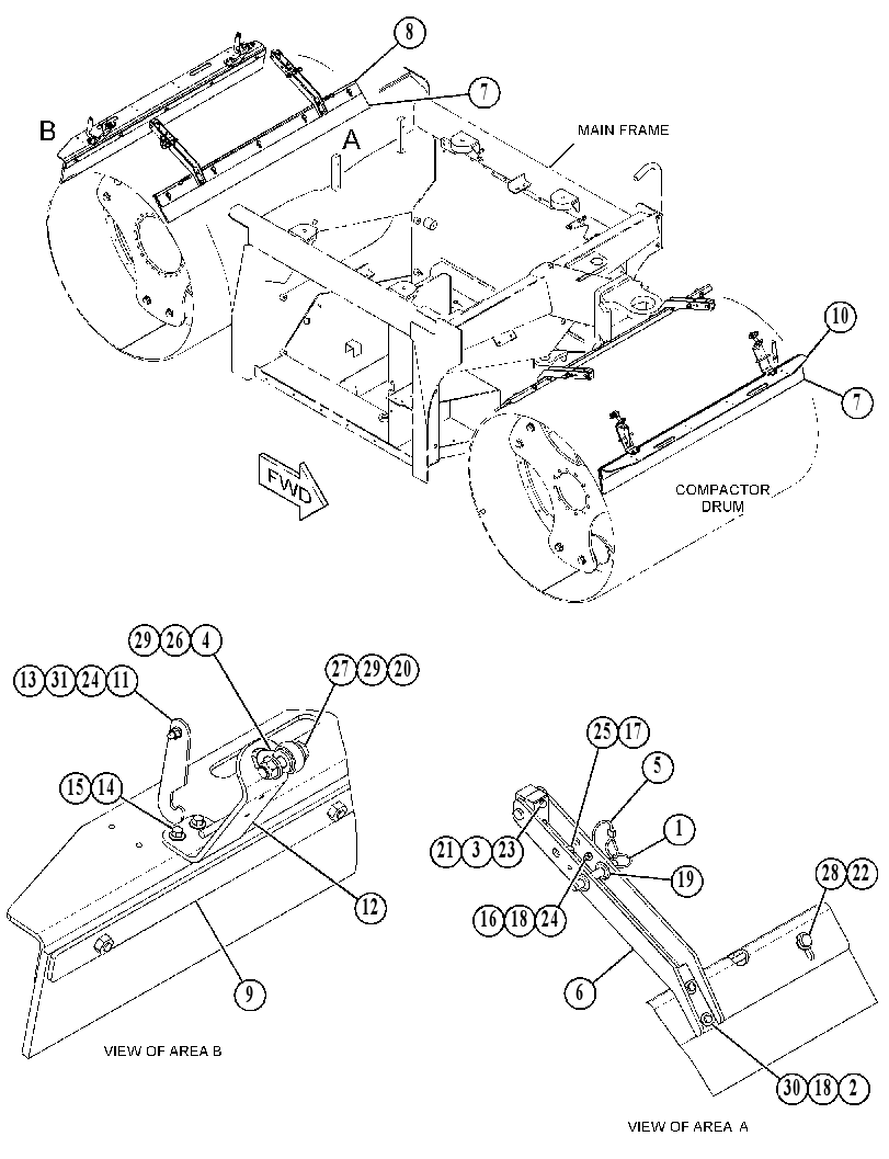 SCRAPER GP-DRUM 5106121 CAT