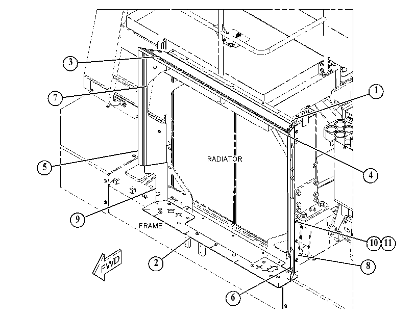 BAFFLE GP-RADIATOR 5576075 CAT