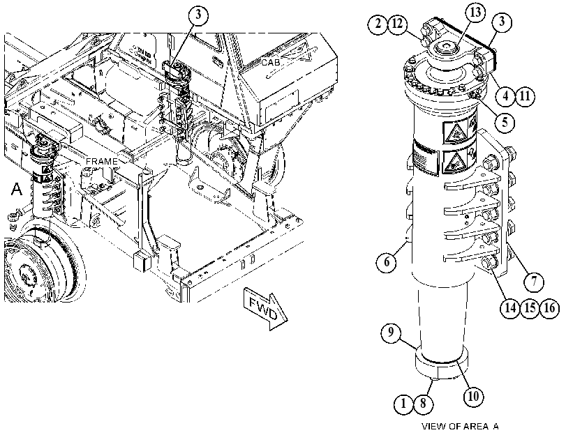 SUSPENSION & MTG GP-FRONT 5580142 CAT