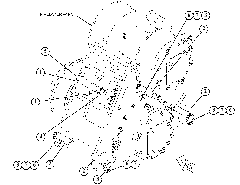 MOUNTING GP-WINCH 5571255 CAT