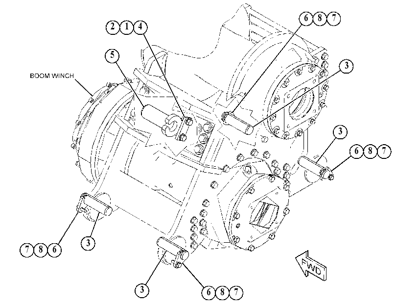 MOUNTING GP-WINCH 5542977 CAT