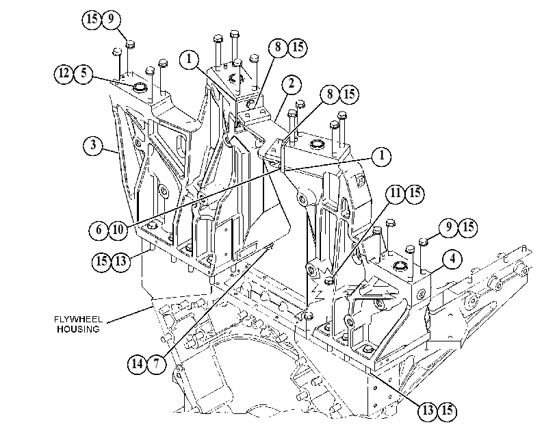 MOUNTING GP-TURBOCHARGER 2672201 CAT
