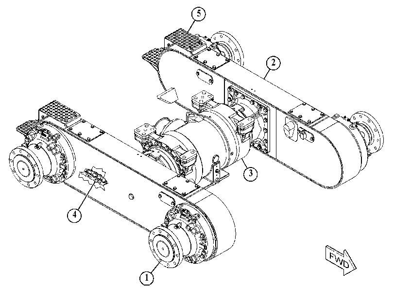AXLE AR-REAR 5326677 CAT