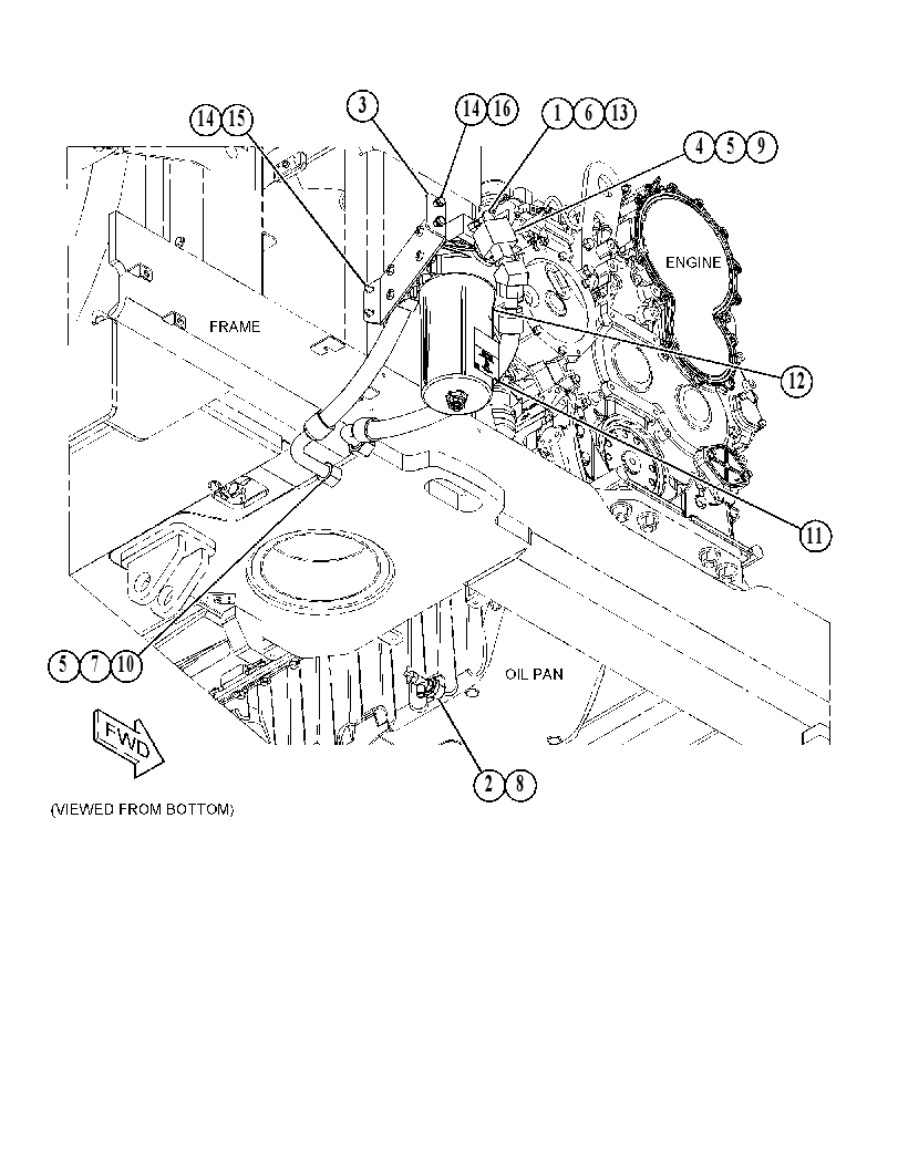 FILTER & MTG GP-ENGINE OIL 5622521 CAT