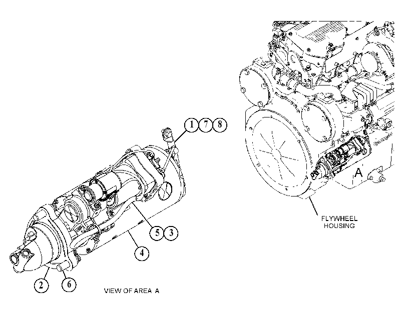 STARTING MOTOR & MTG GP-ELEC 5360102 CAT