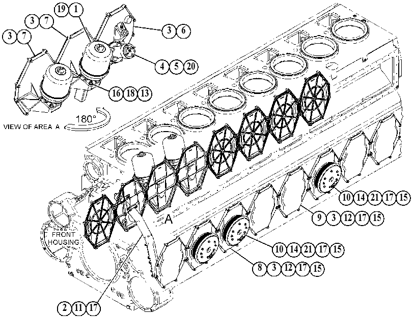 COVER GP-CRANKSHAFT 4638054 CAT
