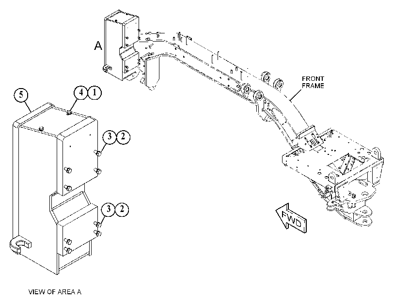 COUNTERWEIGHT GP-FRONT 5360450 CAT