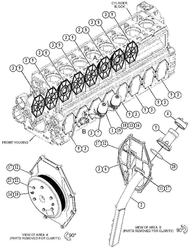 COVER GP-CRANKSHAFT 4638053 CAT