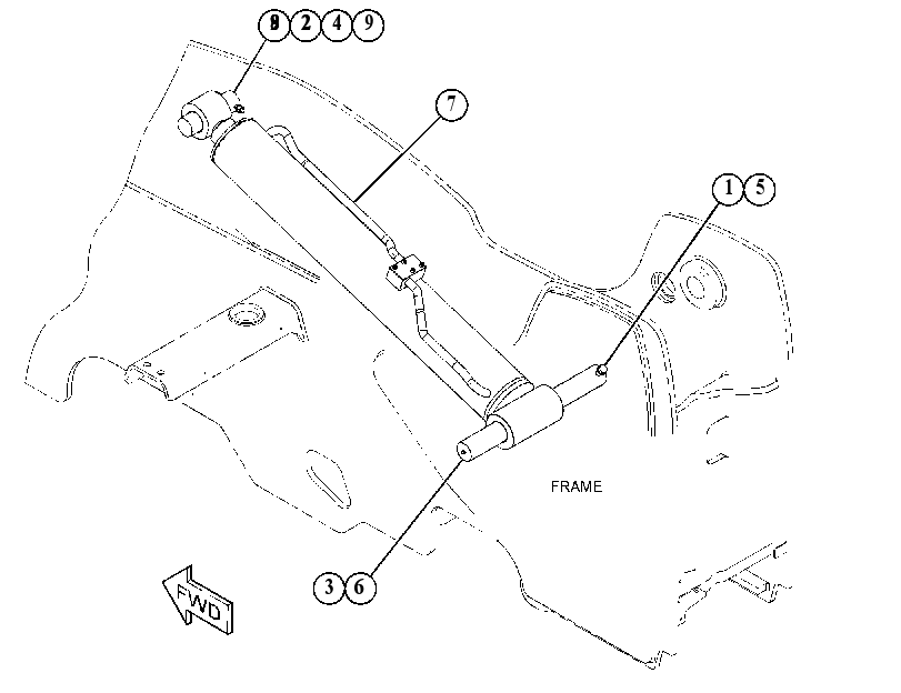 CYLINDER & MTG GP-BOOM 4823968 CAT