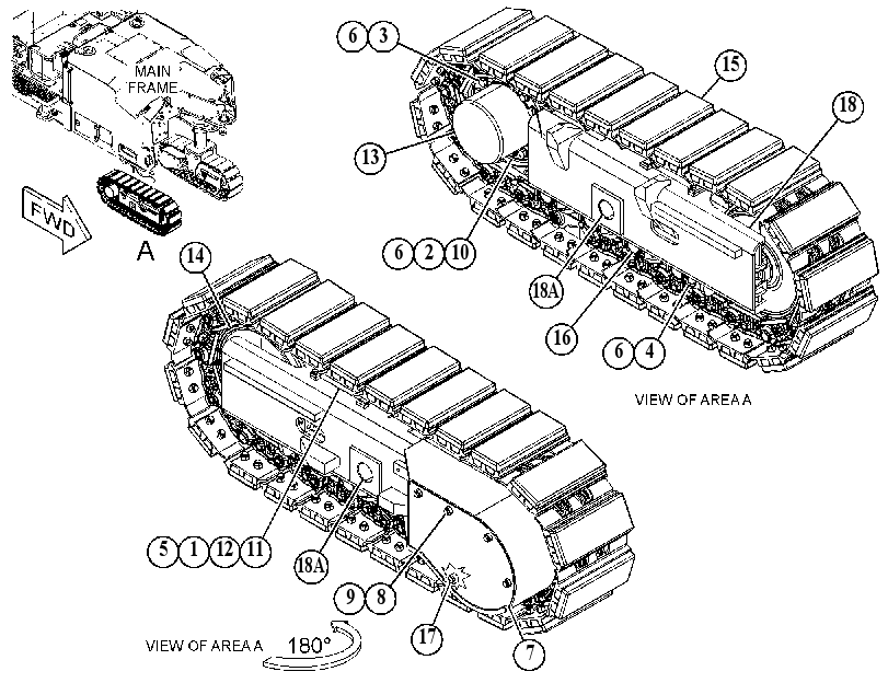 Рама ходовой части 5579946 CAT