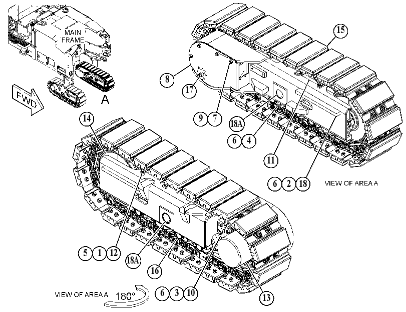 Рама ходовой части 5580014 CAT