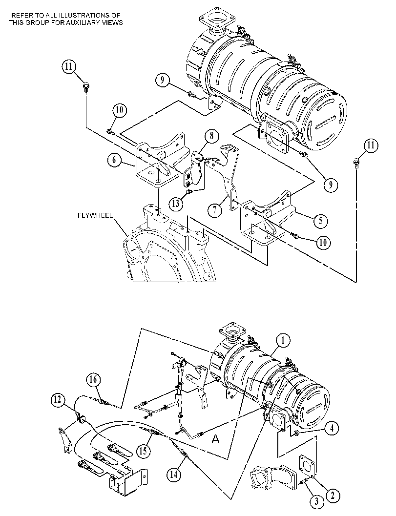 MUFFLER & MOUNTING GP 5723684 CAT