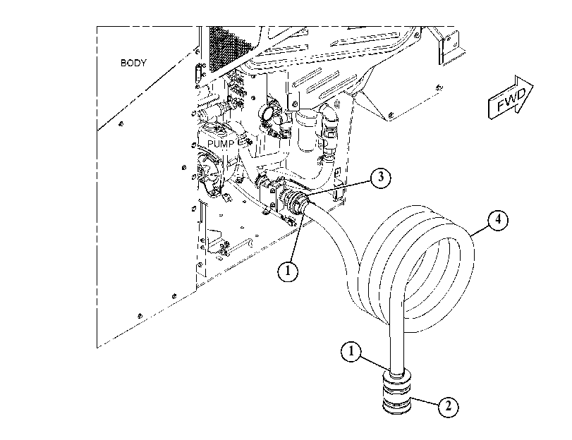 HOSE GP-WATER SUCTION 5614363 CAT