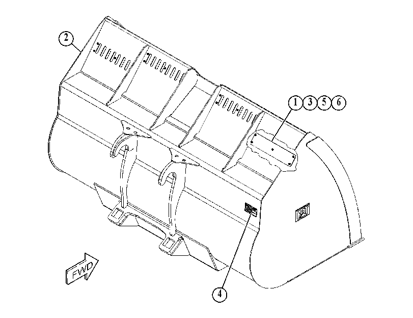 BUCKET GP-LIGHT MATERIAL 5600134 CAT