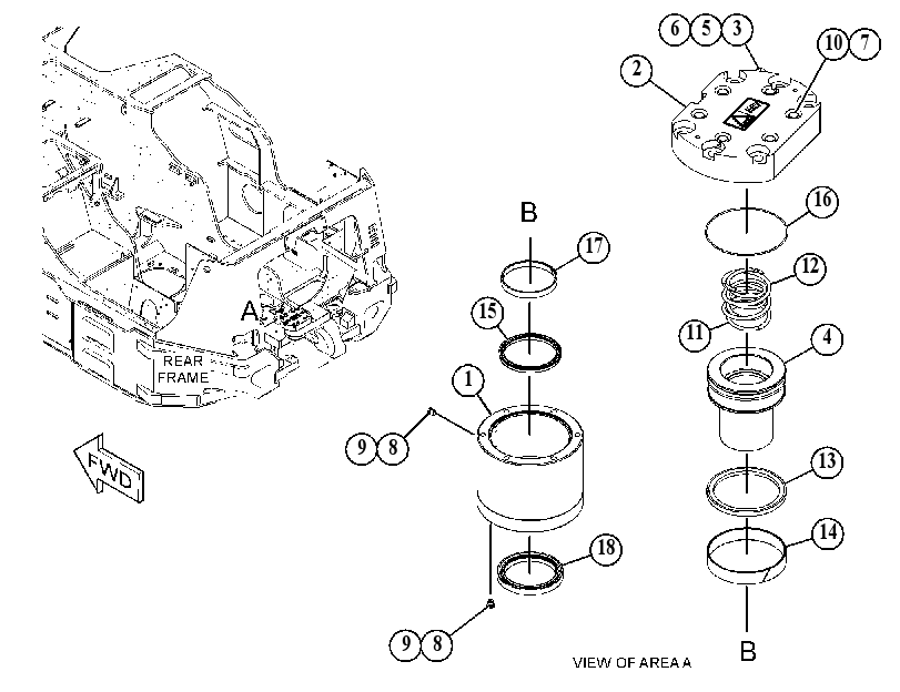 CYLINDER GP-BRAKE RELEASE 5417446 CAT